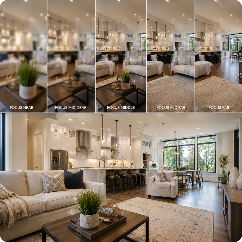 Focus Stacking for Real Estate Images