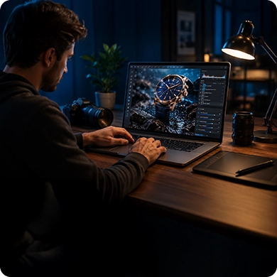 Workflow-Based Retouching for Photography Studios