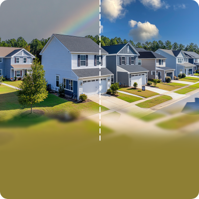 Blue Sky Replacement for Real Estate Images