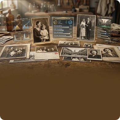 Shadow Editing for Vintage Photographs