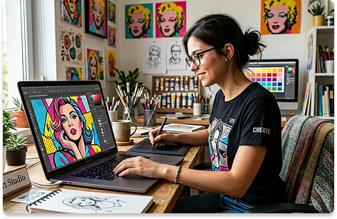 Pop Art Image Editing CTA