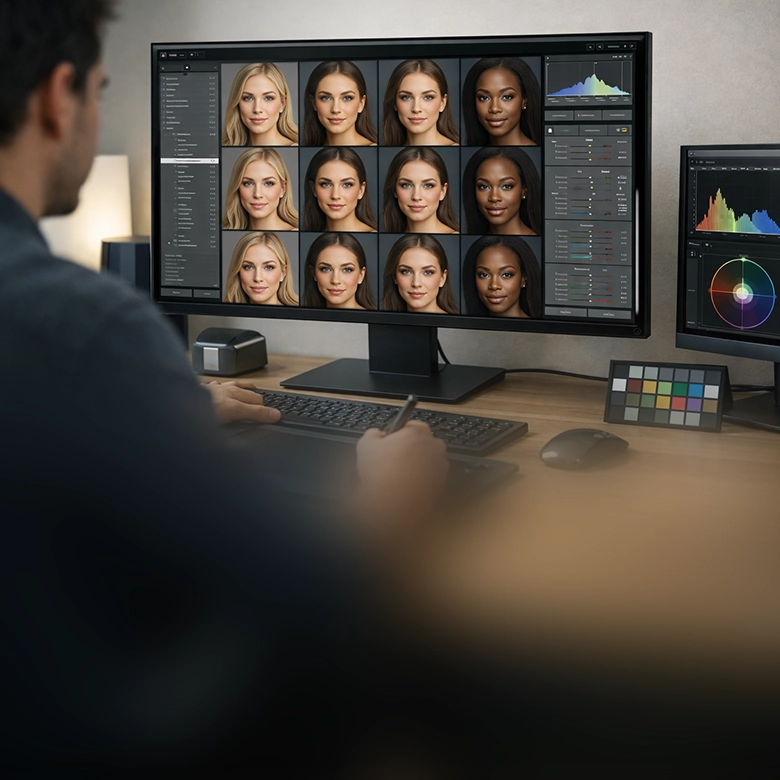 Bulk Portrait Retouching Workflows